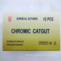 Catgut cromático absorbible para uso médico